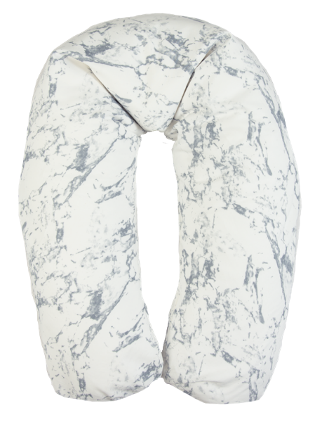 Obrazek BabyMatex Poduszka pozycjonująca RELAX z tkaniny bawełnianej, 190 cm, marmur
