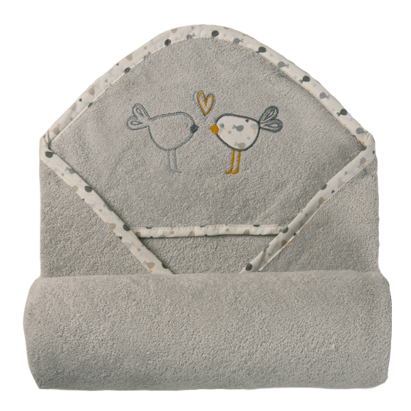 Picture of Kąpielowe okrycie niemowl. MAXIplus BIRDS 100x100