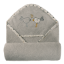 Obrazek BabyMatex Kąpielowe okrycie niemowlęce. MAXIplus BIRDS 100x100, jasno szare