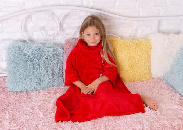 Obrazek Kocyk KANGOO MINI z rękawami i kieszonką, 70x90 