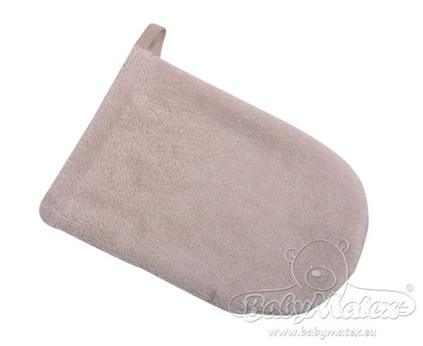 Obrazek BabyMatex Myjka kąpielowa frotte BAMBOO, beżowa