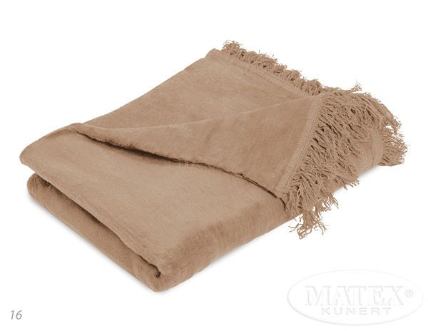 Picture of Cotton woven blanket MORENO, plain 150x200