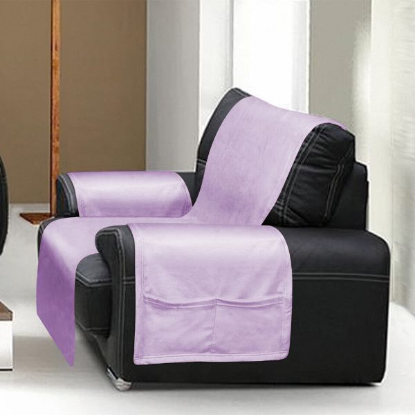 Obrazek Matex Narzuta jednobarwna na fotel MUSTELLA, 65x170, fioletowe