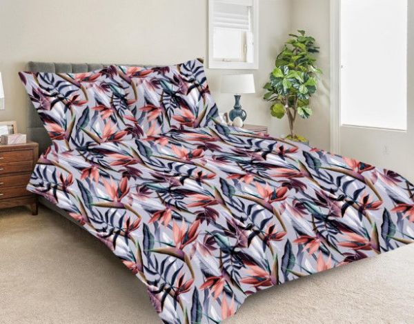 Obrazek Matex Pościel satynowa EXCLUSIVE 160x200, 70x80 egzotyczne liście