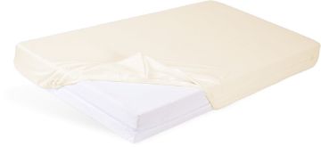 Pokaż szczegóły dla Prześcieradło flanelowe z gumą rozmiar 70x140, ecru Obrazek Prześcieradło flanelowe z gumą rozmiar 70x140, ecru