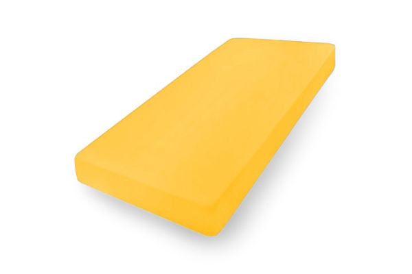 Obrazek BabyMatex Prześcieradło jersey z gumą 70x140, pomarańczowe