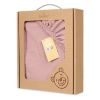 Obrazek BabyMatex Prześcieradło MUSLIN z gumą 60x120, brudny róż