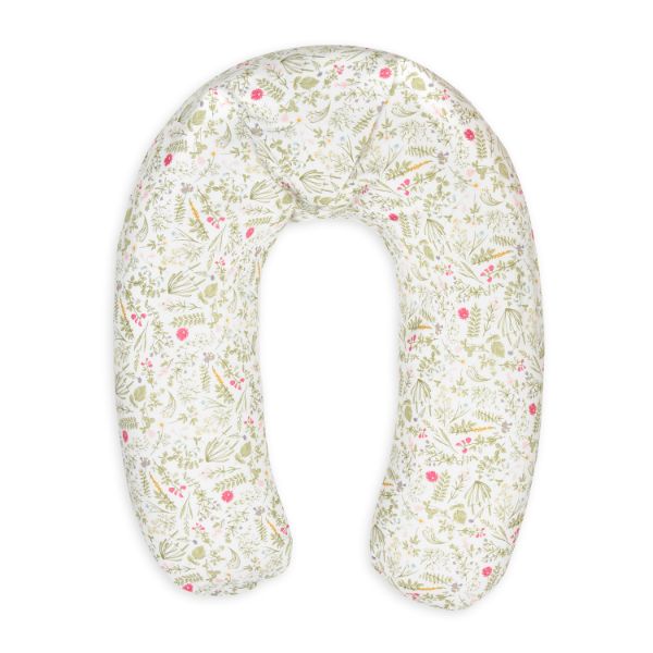 Obrazek BabyMatex Poduszka pozycjonująca RELAX z dzianiną bawełnianą, 190 cm, róże 2