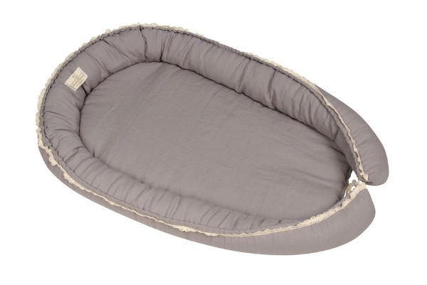 Obrazek BabyMatex Gniazdko PRESTIGE LINEN 55x80cm, ciemno szare