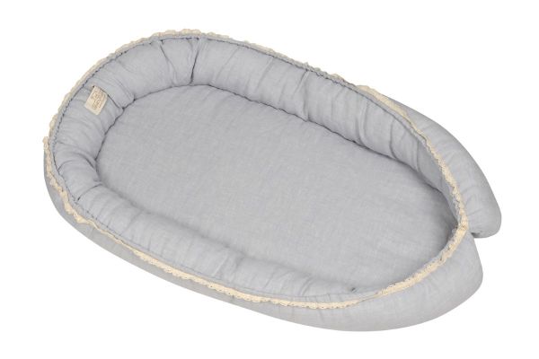 Obrazek BabyMatex Gniazdko PRESTIGE LINEN 55x80cm, szare