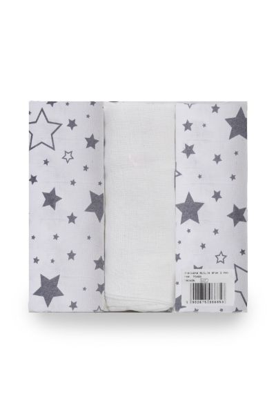 Obrazek Pielucha MUSLIN druk 3 pak,  roz. 70x80