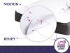 Obrazek BabyMatex Podkład higieniczny MOLTON 70x140x15