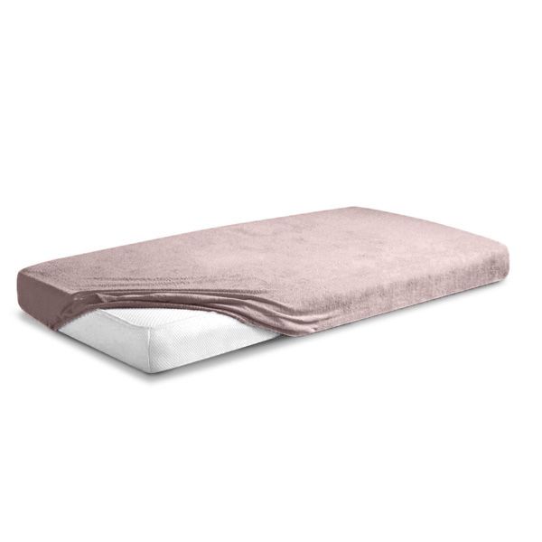 Picture of Matex Prześcieradło frotte z gumą 90/100x190/200 PREMIUM, brudny róż