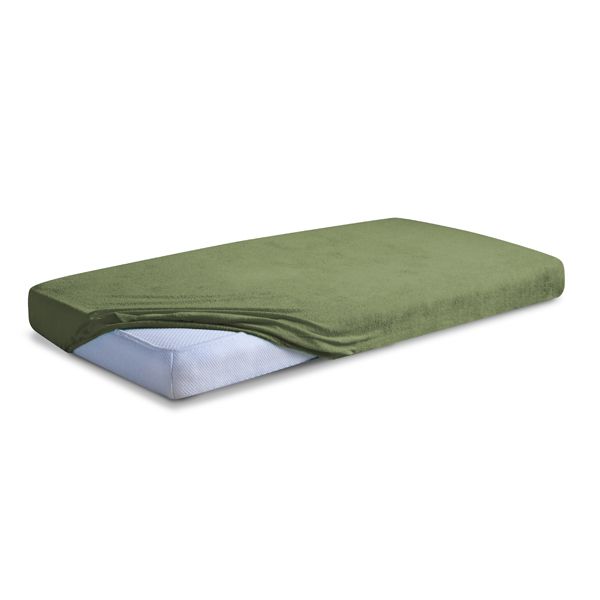 Picture of Matex Prześcieradło frotte z gumą 90/100x190/200 PREMIUM, ciemno zielone