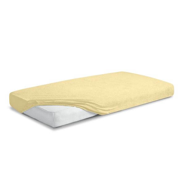 Picture of Matex Prześcieradło frotte z gumą 110/120x190/200 PREMIUM, kremowe