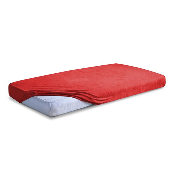 Picture of Matex Prześcieradło frotte z gumą 110/120x190/200 PREMIUM, czerwone