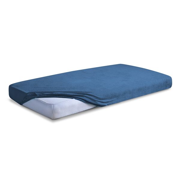 Picture of Matex Prześcieradło frotte z gumą 110/120x190/200 PREMIUM, granatowe