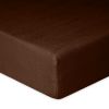 Obrazek Matex Prześcieradło frotte z gumą 130/140x190/200 Premium, brązowe