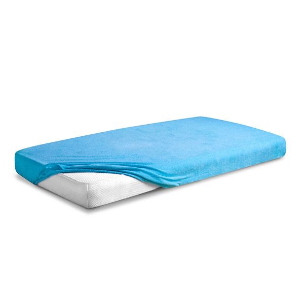 Obrazek Matex Prześcieradło frotte z gumą 150/160x190/200 PREMIUM, turkusowe