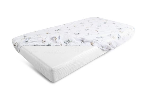 Obrazek Prześcieradło BAWEŁNIANE druk z gumą 60x120x10