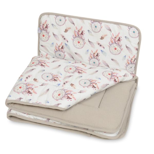 Obrazek KOŁDERKA i PODUSZKA 80x100+30x40 MUSLIN DESIGN 