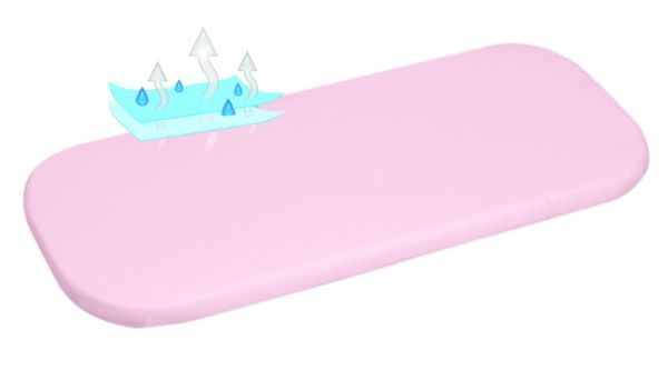 Obrazek BabyMatex Podkład higieniczny, Prześcieradełko nieprzemakalne JERSEY 35x75, różowe