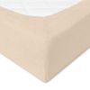 Obrazek BabyMatex Podkład higieniczny, prześcieradło nieprzemakalne z gumką FROTTE 60x120 cm, jasno beżowy