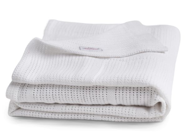 Obrazek Kocyk SISI bawełniany 75x100, biały