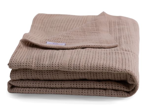 Obrazek Kocyk SISI bawełniany 75x100, taupe