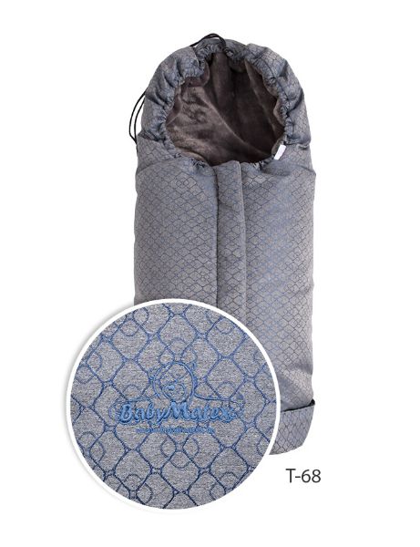 Obrazek BabyMatex Śpiwór TRITON Footmuff, szaro-niebieski