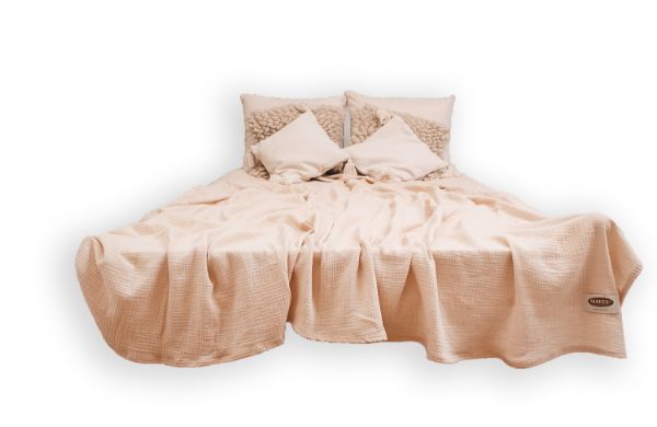 Obrazek Narzuta dekoracyjna MUŚLIN, 240x210