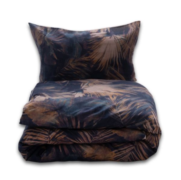 Obrazek Matex Pościel lniana LINEN drukowana 160x200+30, 2 x 70x80+20. motyw: Dżunga