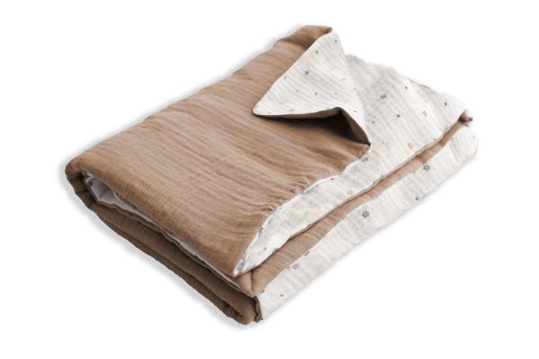 Picture of BabyMatex Kocyk dla dziecka MUSLIN DESIGN, 75x100cm, biały