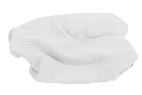 Obrazek BabyMatex Kocyk dla dziecka - Otulacz MUSLIN 80x120, biały