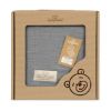 Picture of BabyMatex Kocyk dla dziecka - Otulacz MUSLIN 80x120, ciemno szary
