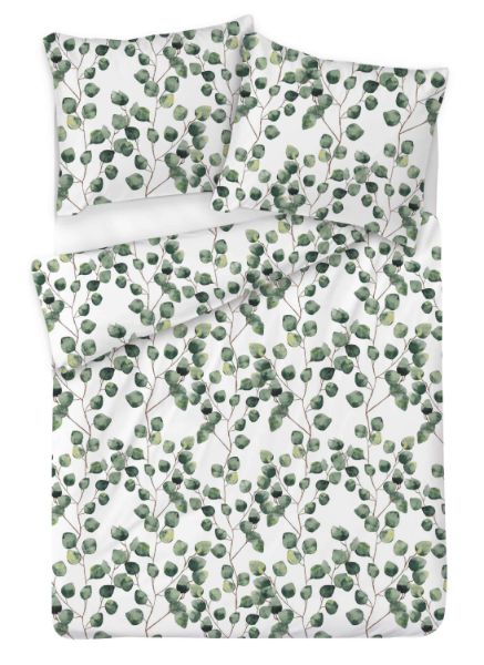 Picture of Matex Pościel satynowa EXCLUSIVE 160x200, 70x80 liście eukaliptusa