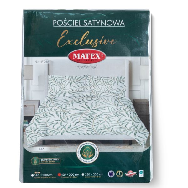 Obrazek Pościel satynowa EXCLUSIVE (160x200-1,70x80-2)