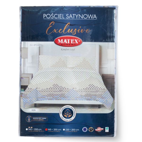 Obrazek Pościel satynowa EXCLUSIVE (160x200-1,70x80-2)