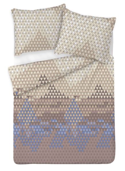 Obrazek Matex Pościel satynowa EXCLUSIVE 160x200, 70x80 KOLEKCJA 2025 Trójkąty