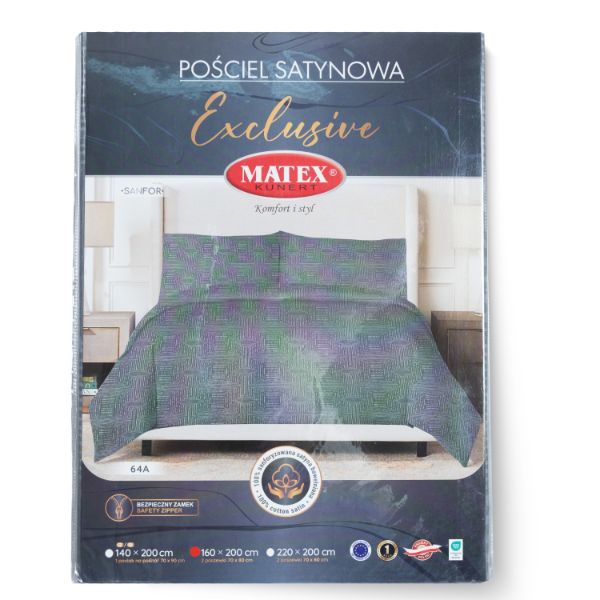 Picture of Pościel satynowa EXCLUSIVE (160x200-1,70x80-2)