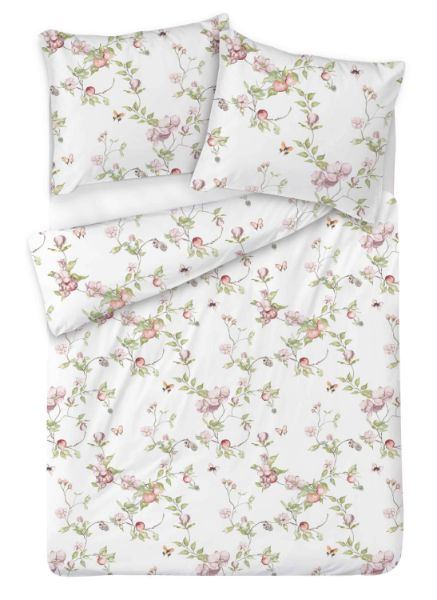Obrazek Matex Pościel satynowa EXCLUSIVE 220x200, 70x80 kwiat jabłoni