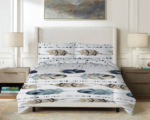 Obrazek Matex Pościel satynowa EXCLUSIVE 220x200, 70x80 KOLEKCJA 2025 - Pióra