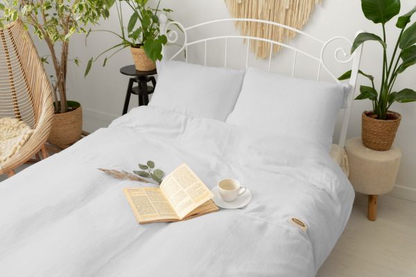 Picture of MATEX Pościel muślinowa 160x200, 70x80, jednobarwna, jasno szara