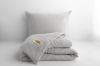 Picture of MATEX Pościel muślinowa 220x200, 70x80, jednobarwna, jasno szara