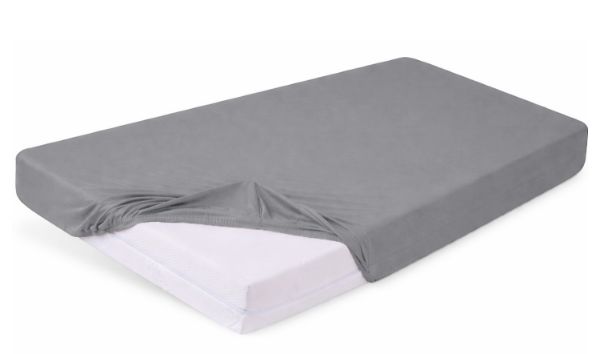 Obrazek Matex Prześcieradło jersey z lycrą 210/220x190/200, ciemno szare