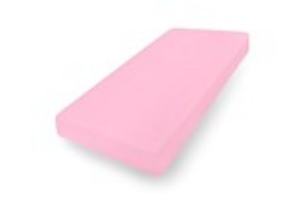 Obrazek Matex Prześcieradło jersey z gumą 210/220x190/200x30, różowe