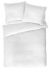 Picture of Matex pościel z adamaszku geometrycznego 160x200, 70x80, z paskiem 1 cm - biała