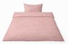 Picture of Matex pościel z adamaszku geometrycznego 160x200, 70x80, z paskiem 1 cm - różowa