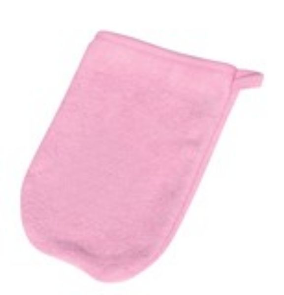 Obrazek BabyMatex Myjka kąpielowa frotte BAMBOO różowa,