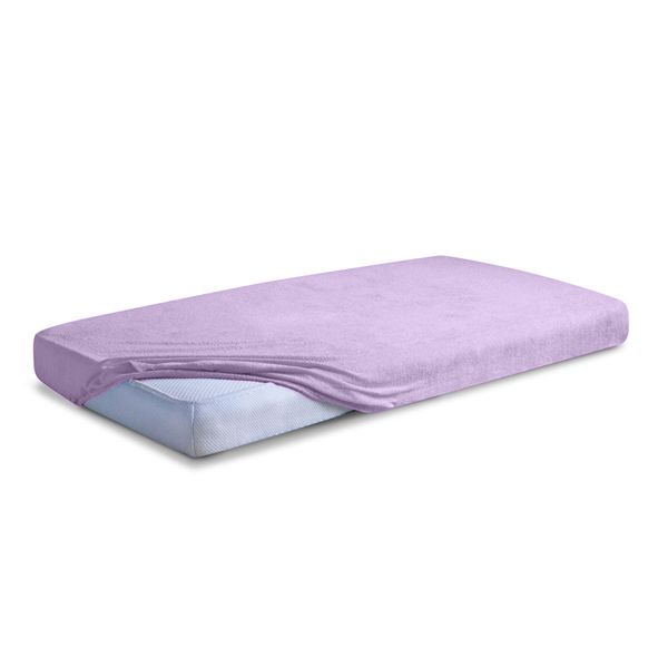 Obrazek Matex Prześcieradło frotte CLASSIC z gumą, 120x200 cm, fioletowe